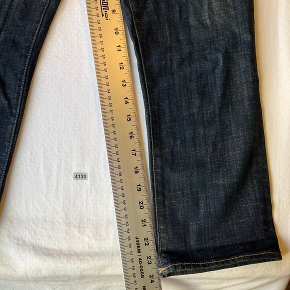 American Eagle Outfitters Women Cropped Jeans size 8 R Blue Mid Rise Stretch - Picture 4 of 11